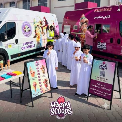 Happy Scoops Ice Cream at Al Ain School Function